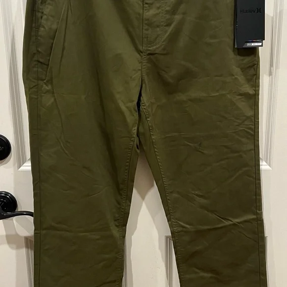BNWT Hurley Nike Dri Fit Chinos Olive Green size 34 $70 - Picture 5 of 9